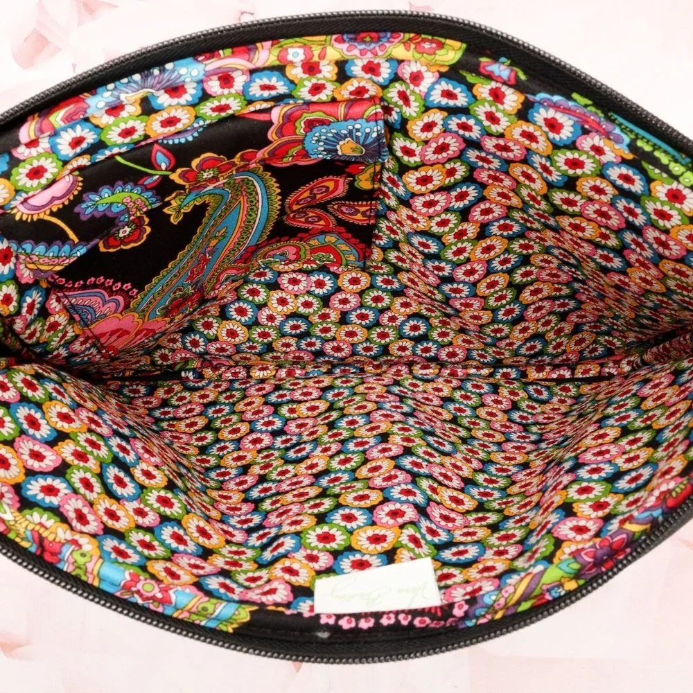Vera Bradley Laptop Sleeve Case Zip Top Quilted Floral Paisley Multicolor